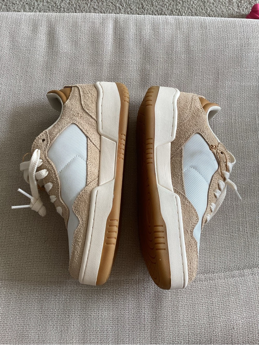 Puma Women’s Cream & Tan Low-Top Sneakers - Picture 2 of 8